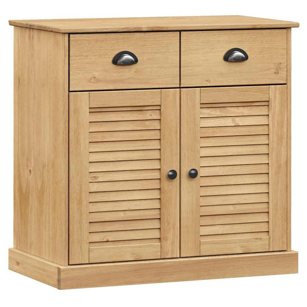 Buffet avec tiroirs vigo 78x40x75 cm bois massif de pin