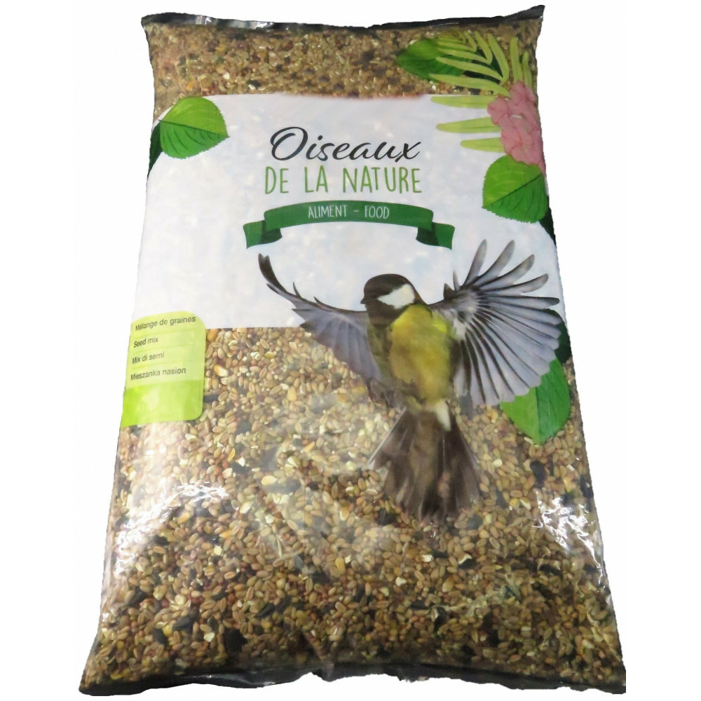 Mélange de graines pour oiseaux de jardin sac 5kg Truffaut