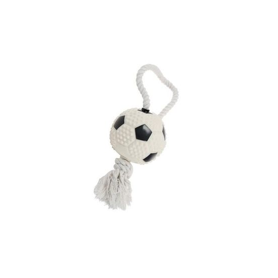 Jouet balle foot/corde 10cm