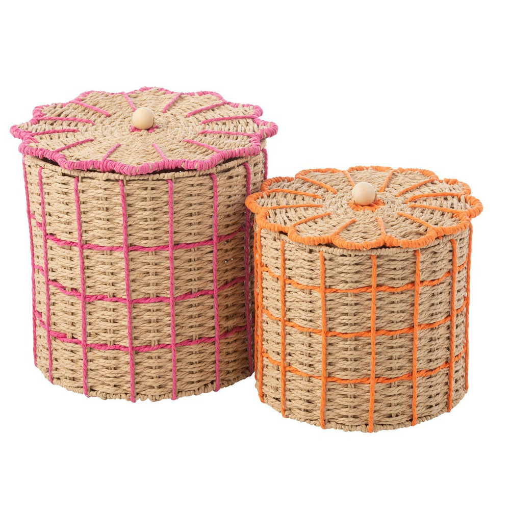 Lot de 2 paniers de rangement 