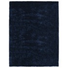 Tapis à poils longs 80 x 150 cm bleu