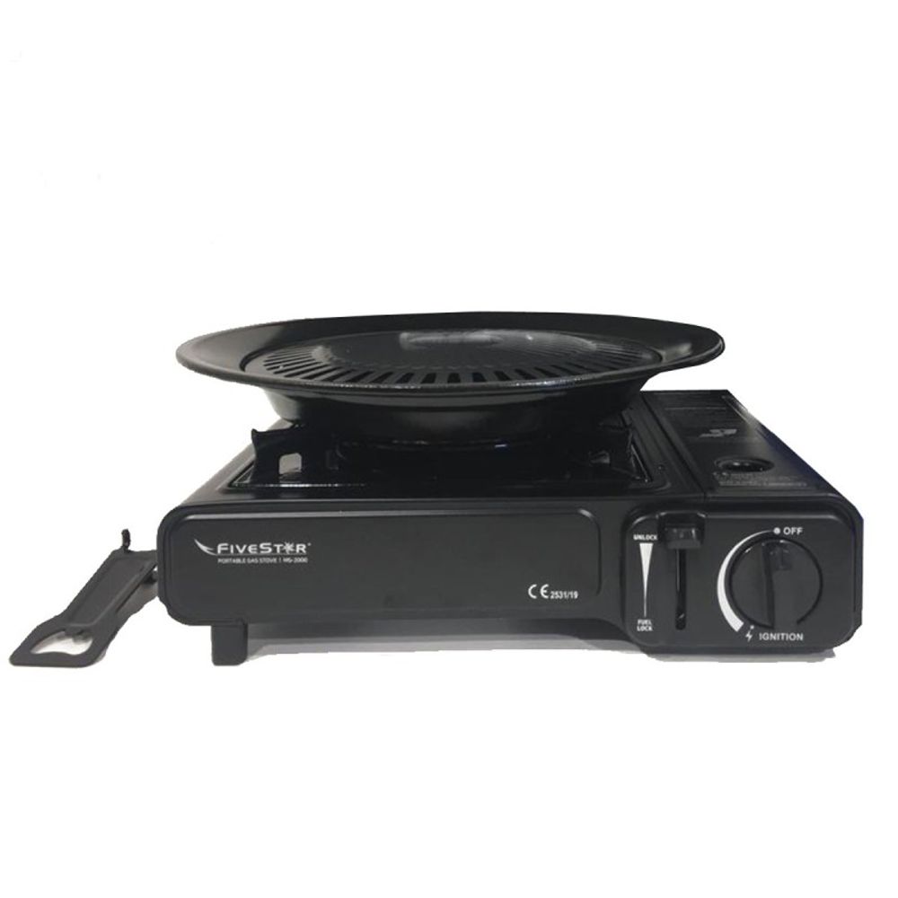 Réchaud Gaz Piézo INOX 2200W MONT BLANC ALPEN - Camping, Terrasse & Chantier