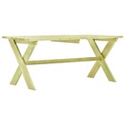 Table de jardin 170x73x70 cm bois de pin imprégné