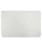 Tapis de salle de bain blanc en microfibre confort et douceur 60 x 90 cm