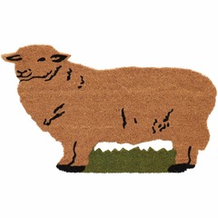 Paillasson animal en fibres de coco intérieur extérieur mouton