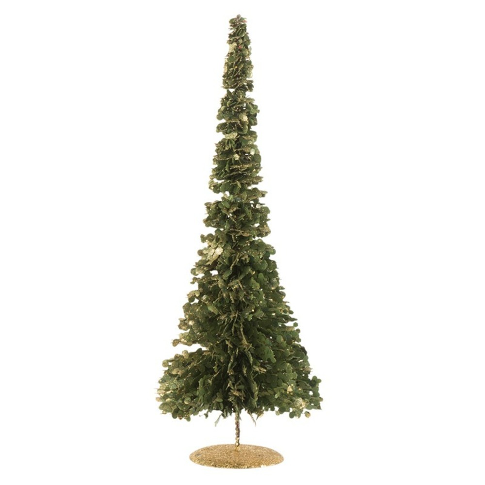 Sapin de noël en plastique vert 20x20x50 cm h50 Truffaut