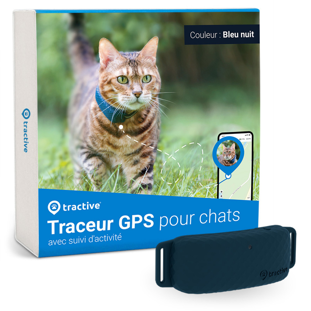 Tractive GPS CAT 4 - collier GPS pour chat avec suivi d'activité