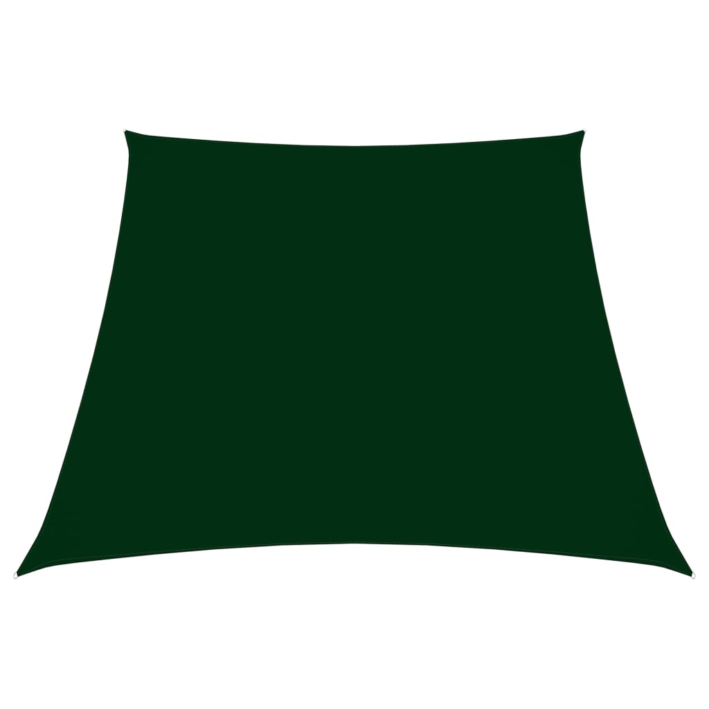 Voile de parasol tissu oxford trapèze 3/4x3 m vert foncé