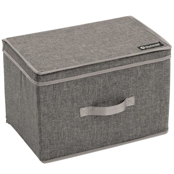 Boîte de rangement pliante palmar l gris polyester 470356