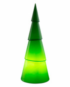 Arbre rond lumineuse blanc chaleureux - 55cm - vert - lampe extérieur et intérieur