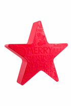 Étoile 'merry christmas' lumineuse blanc - 60cm - rouge - lampe extérieur