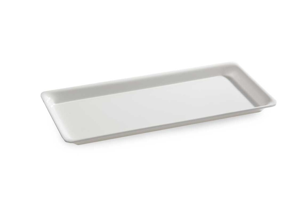 Plat en plexiglas à pâté blanc 345x155x17mm - matériel chr pro