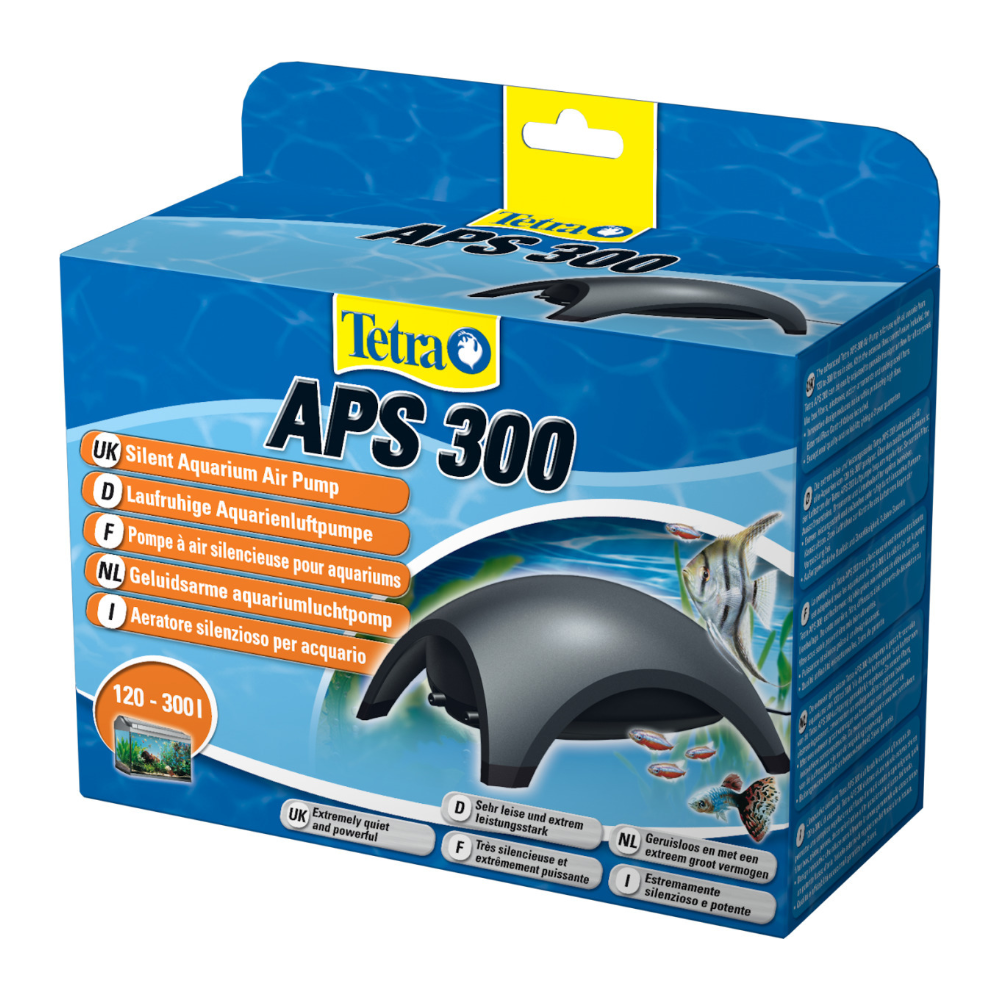Pompe à air silencieuse pour aquariums  aps 300 | 120 - 300 litres