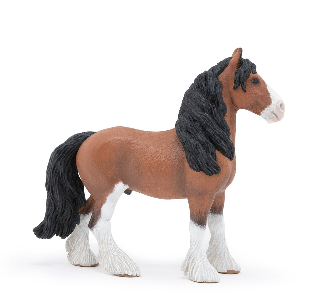 Figurine cheval clydesdale