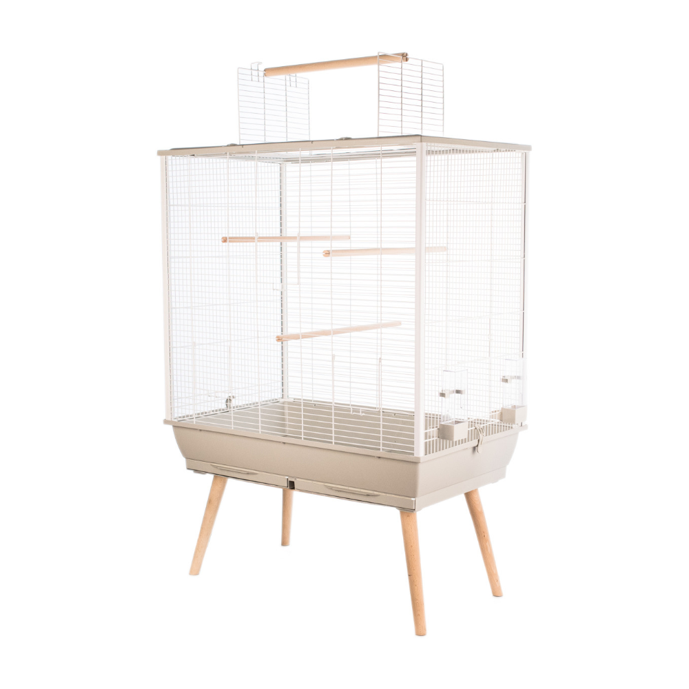 Cage à oiseaux neo jili 80 cm beige