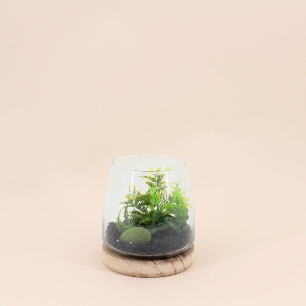 Plante artificielle terrarium 16x13,5cm