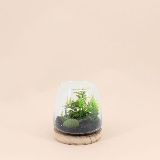Plante artificielle terrarium 16x13,5cm