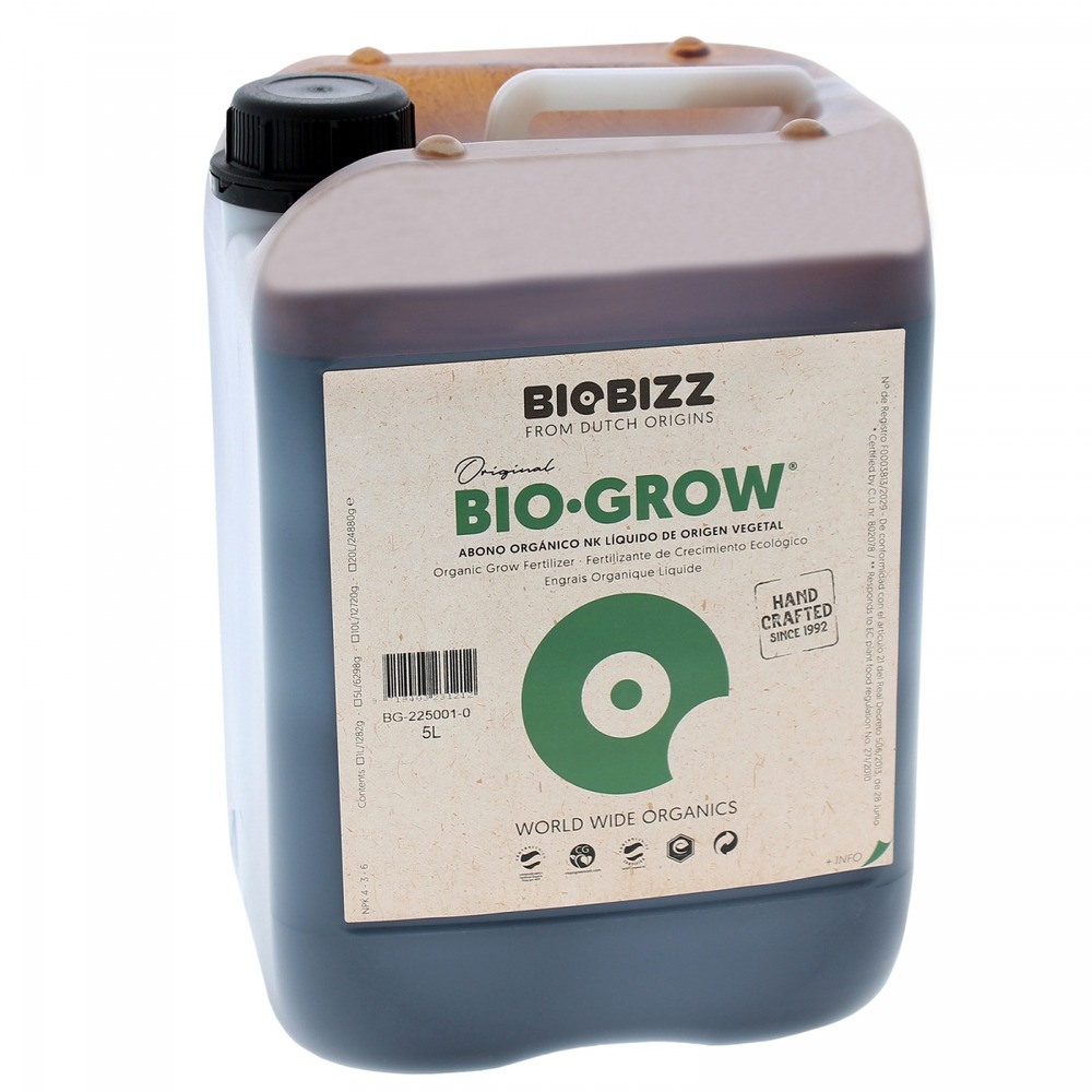 Engrais croissance bio. grow 5 litres