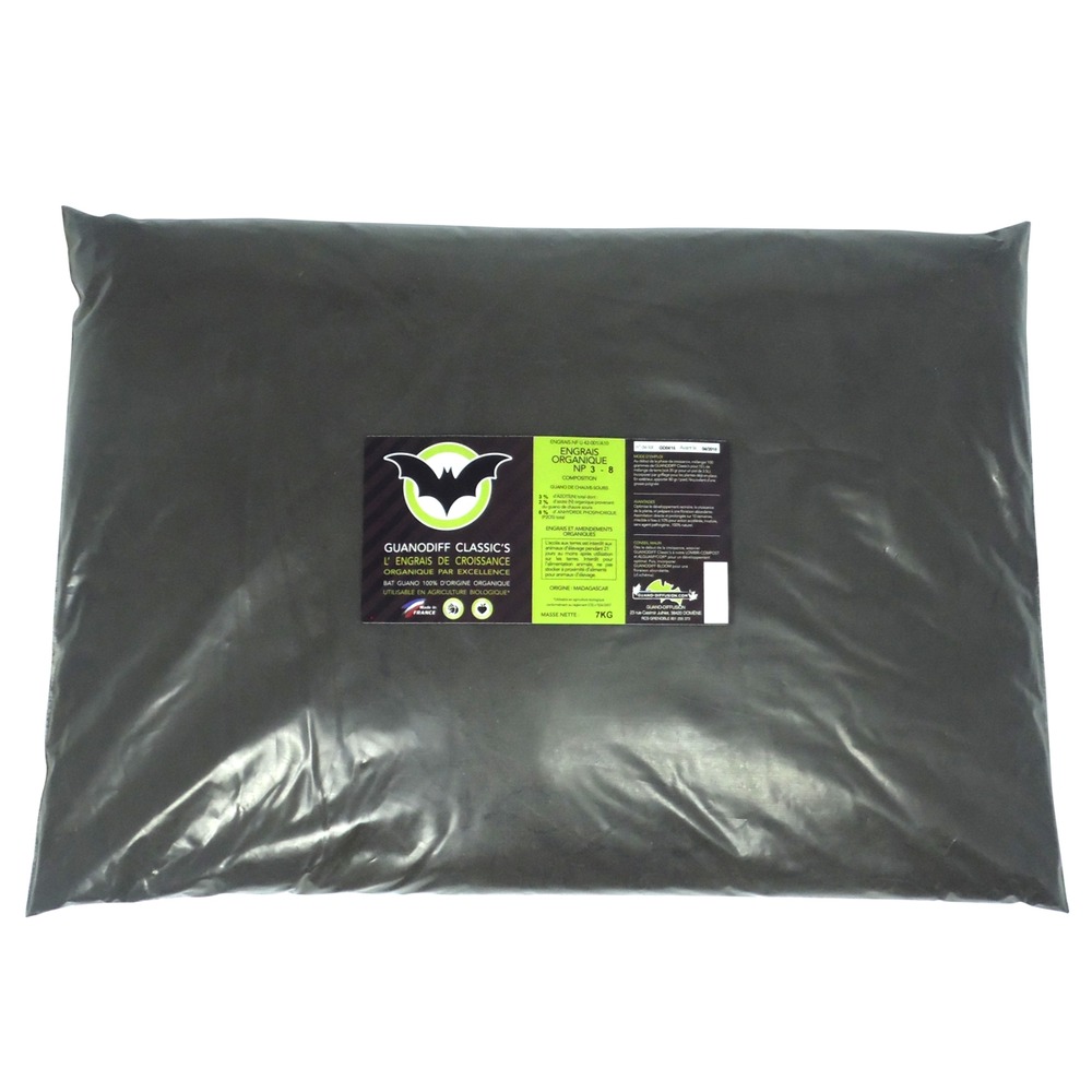 Engrais guanodiff classic's - sachet de 7 kilos