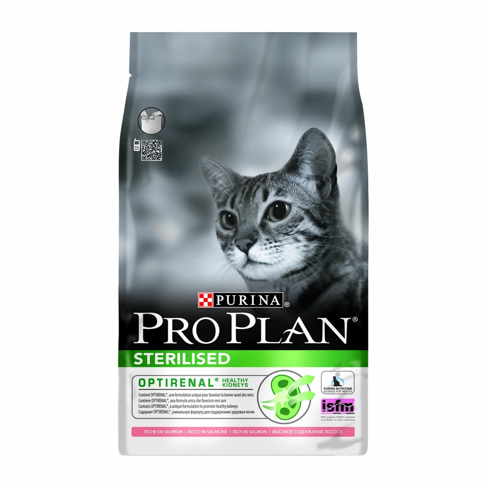 Pro plan optirenal chat stérilisé saumon : 400 g