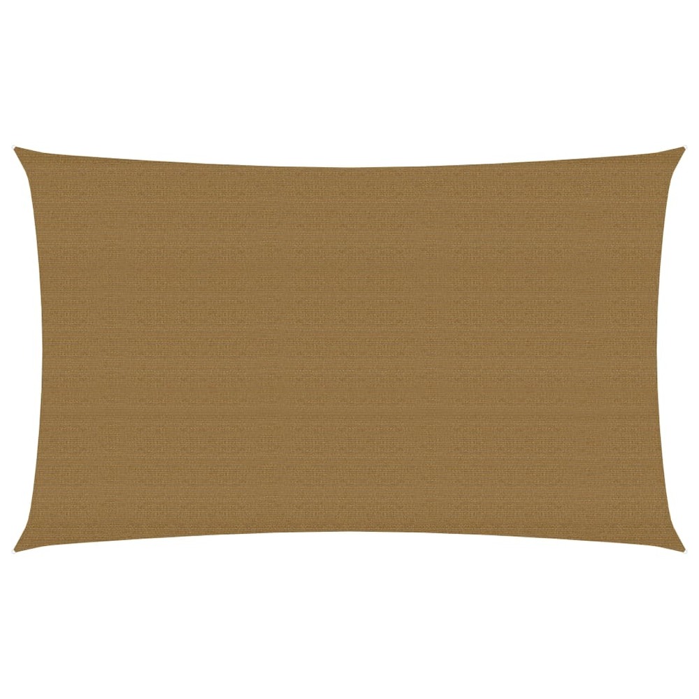 Voile d'ombrage 160 g/m² taupe 4 x 7 m pehd