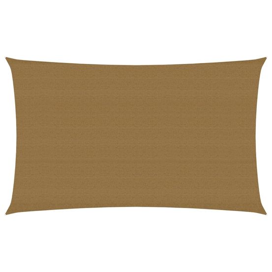 Voile d'ombrage 160 g/m² taupe 4 x 7 m pehd