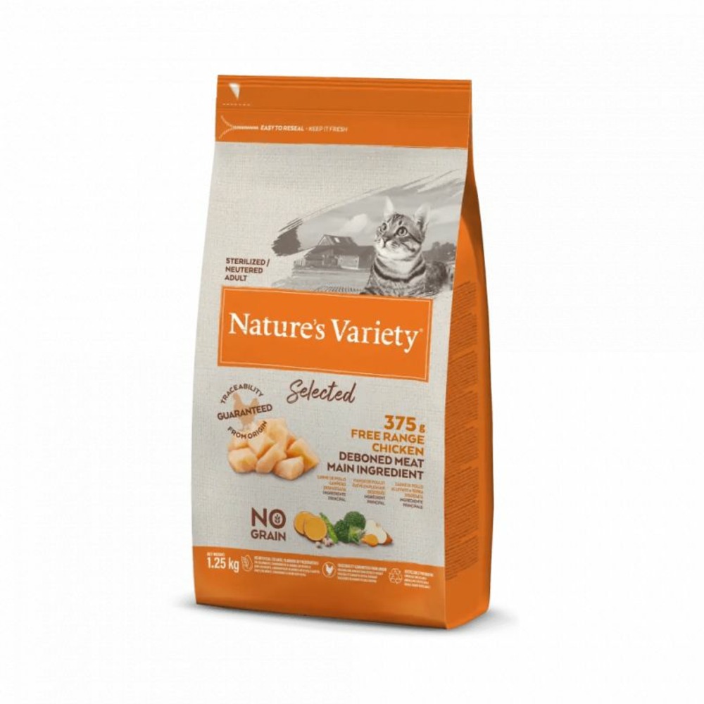Croquette chat - selected sterilized - poulet - nature's variety 3 kg