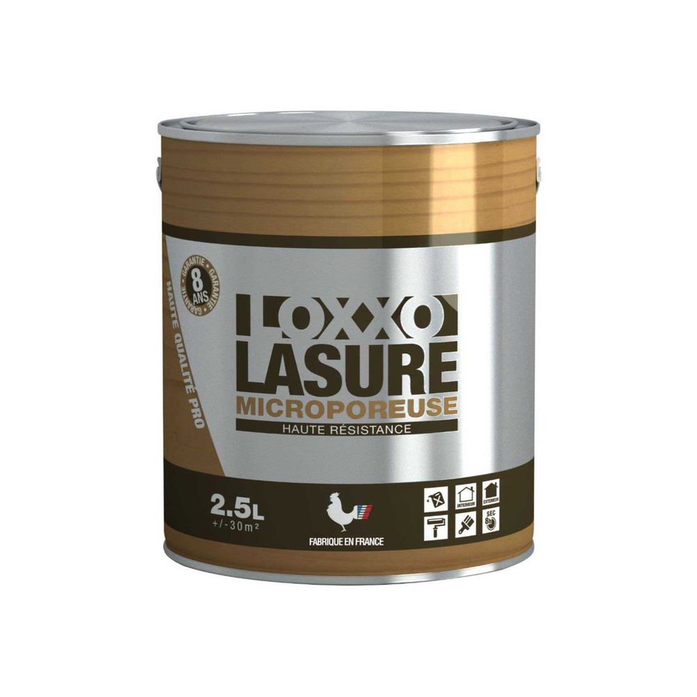 Lasure microporeuse haute résistance satin 2.5l lasure microporeuse haute résistance satin 2.5l - loxxo