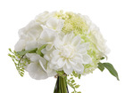 Bouquet de fleurs artificielles amboise blanc