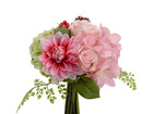 Bouquet de fleurs artificielles amboise rose