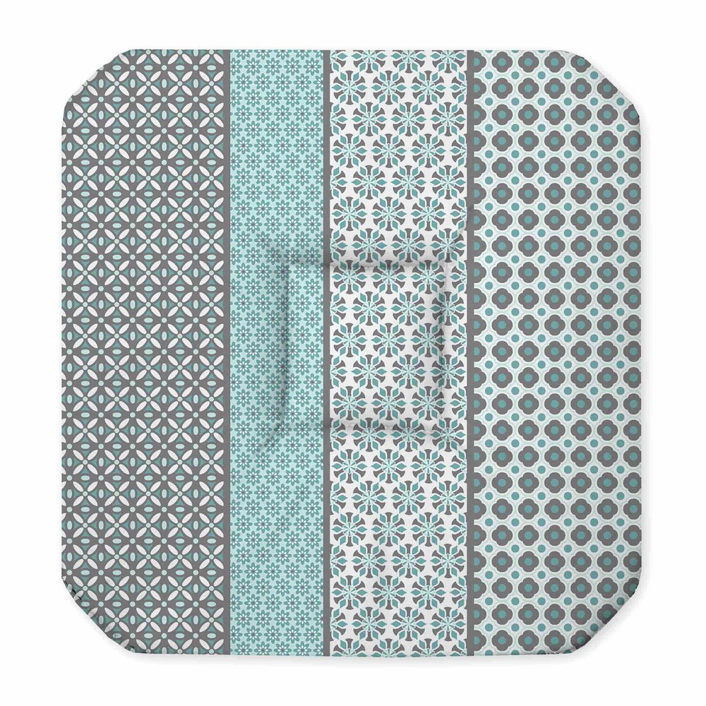 Coussin galette de chaise damara bleu ciel