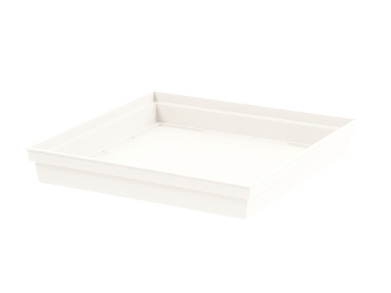 Soucoupe toscane carrée 39 cm - blanc