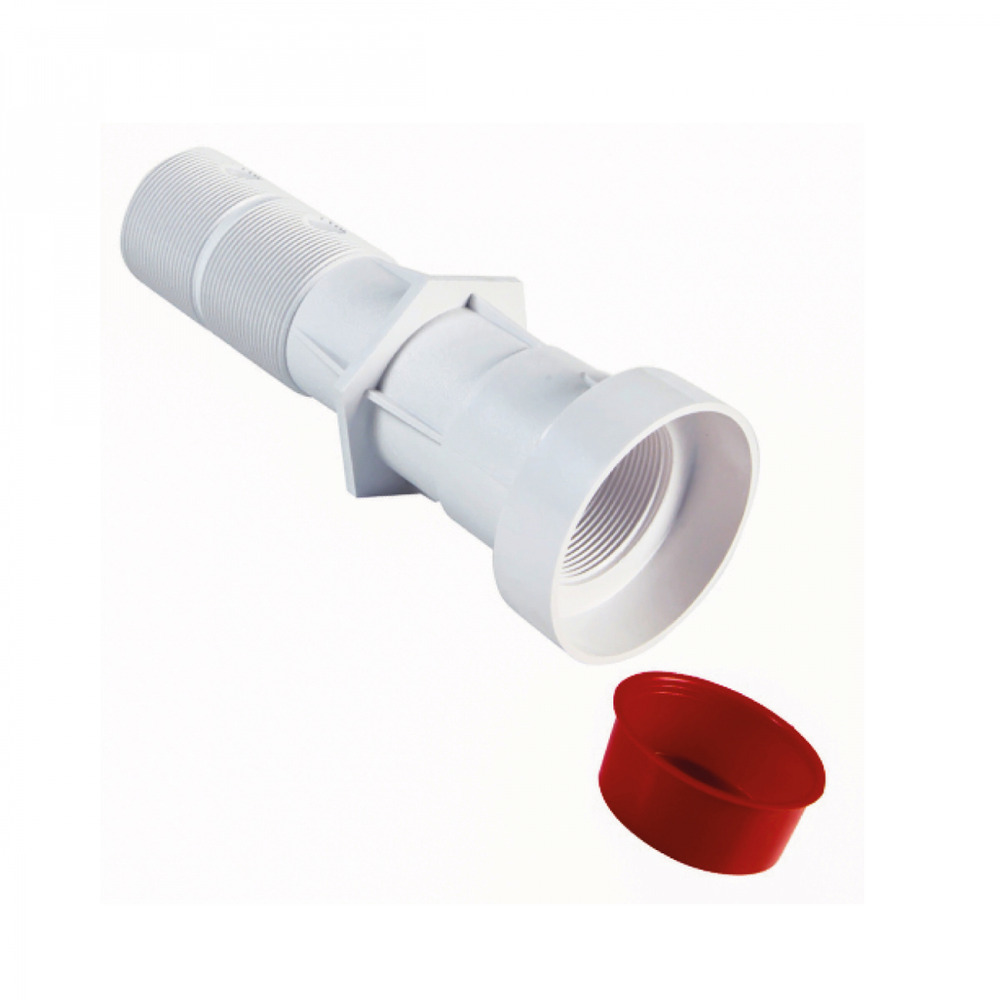 Traversée de paroi pour piscine béton - 25 cm - blanc - 3350