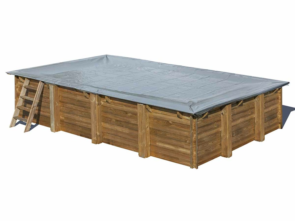 Bâche d'hivernage pour piscine bois rectangulaire braga 8,15 x 4,20 m