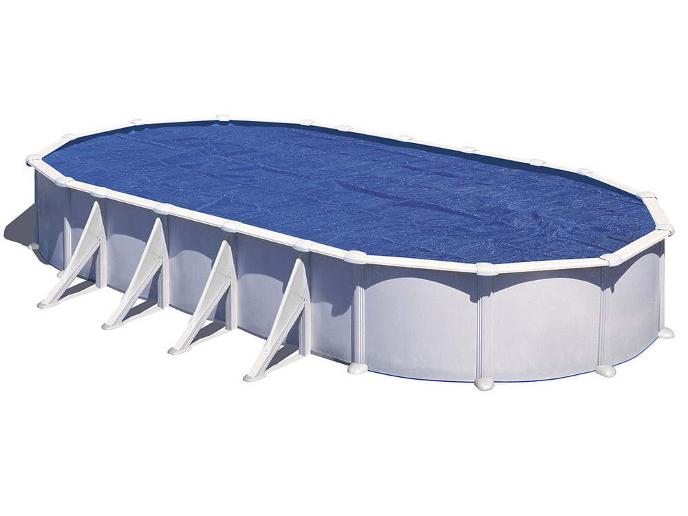 Bâche à bulles 400 microns pour piscine acier ovale 10,00 x 5,50 m