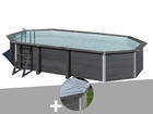 Kit piscine composite  avant-garde ovale 6,64 x 3,86 x 1,54 m + bâche hiver
