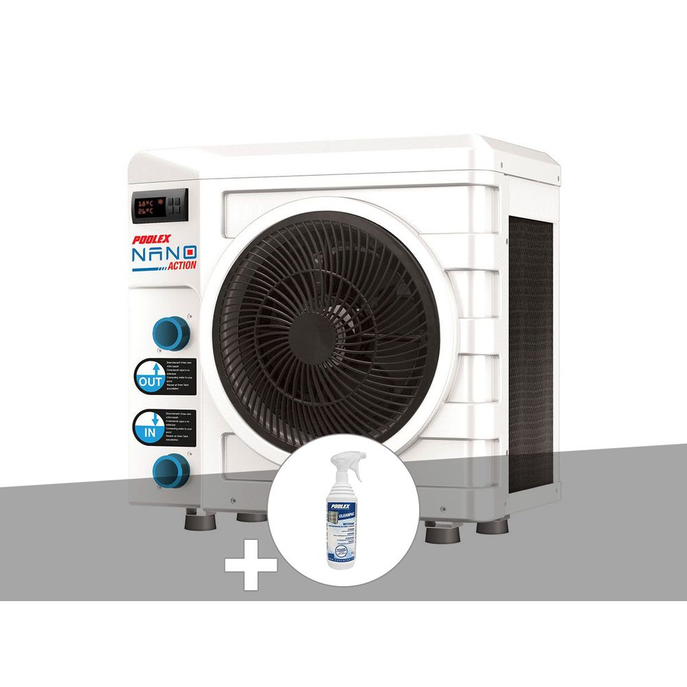 Pompe à chaleur 4 kw nano action + nettoyant cleanpac | Truffaut