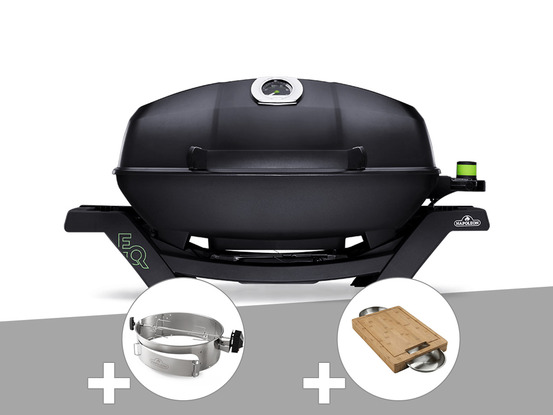 Barbecue électrique travel q pro285e + rôtissoire + planche à découper