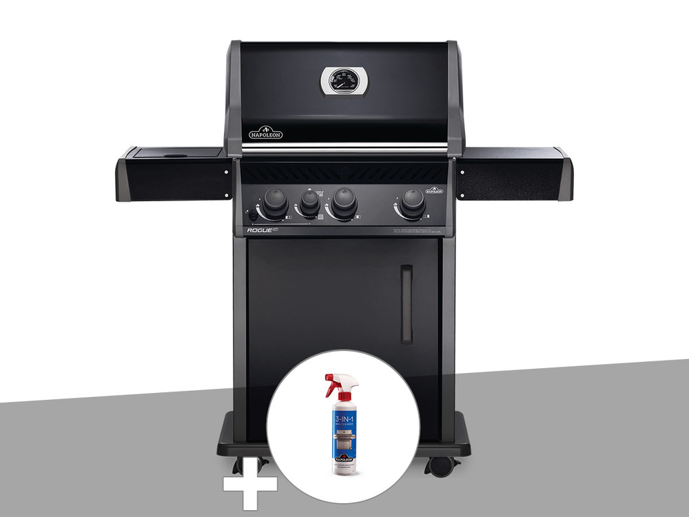 Barbecue à gaz  rogue xt 425 noir + nettoyant grill 3 en 1