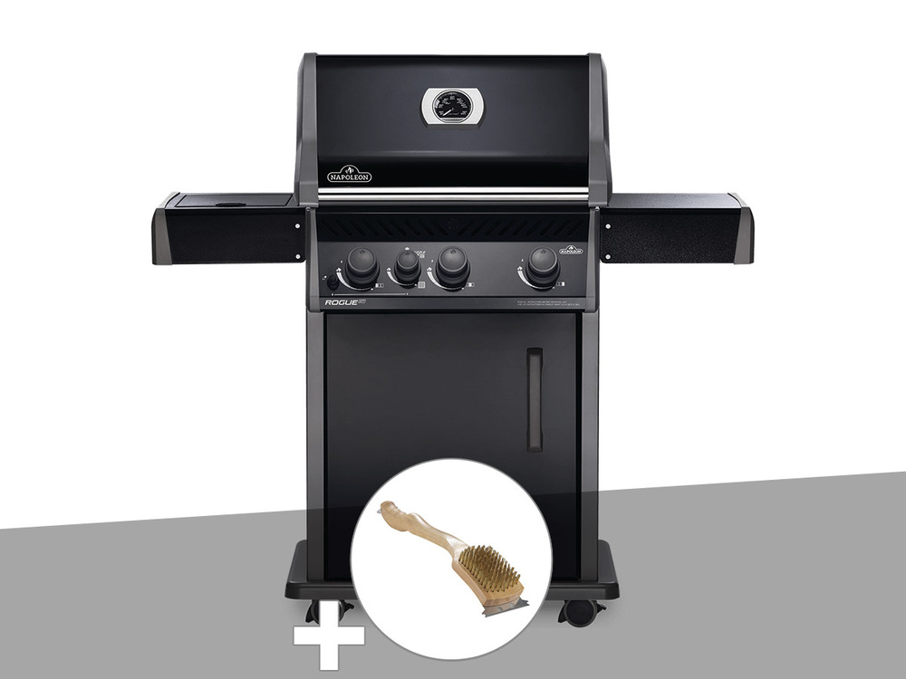 Barbecue à gaz  rogue xt 425 noir + brosse à grill