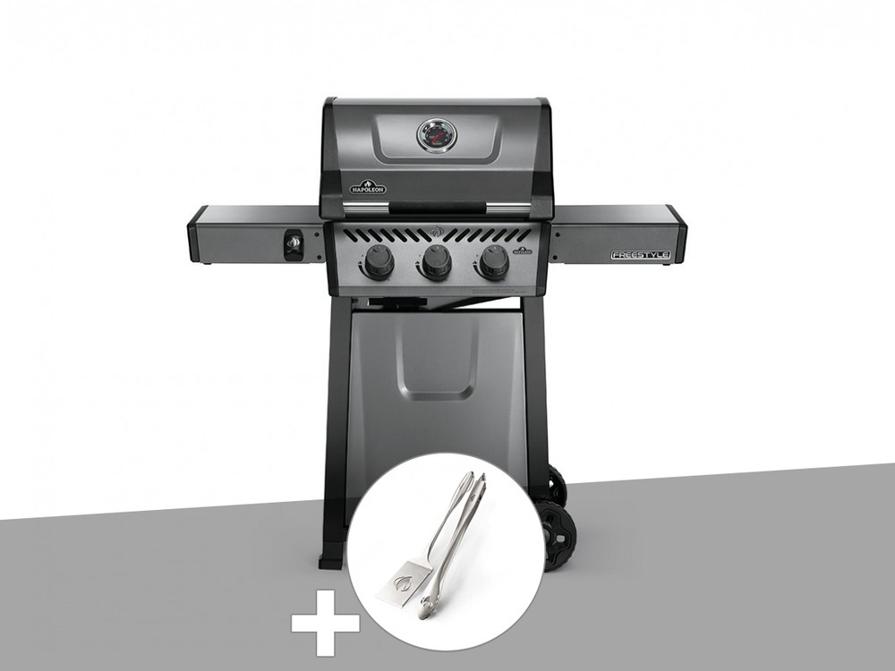 Barbecue à gaz freestyle f365 + ensemble 2 ustensiles