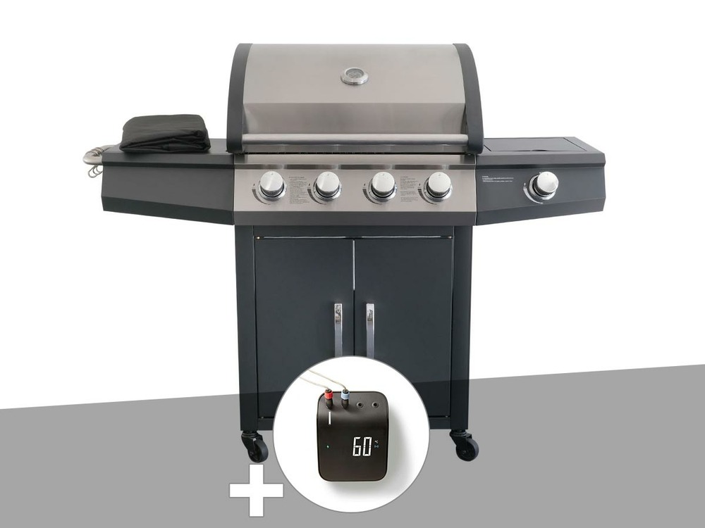 Barbecue à gaz piretto + weber connect smart grilling hub