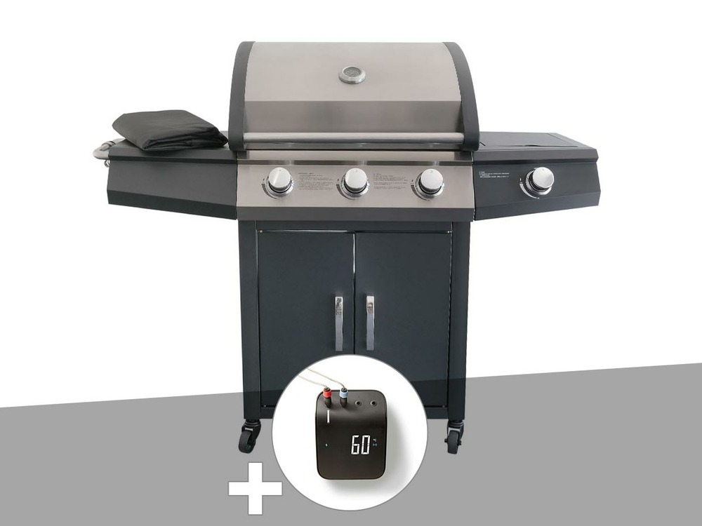 Barbecue à gaz soleto + weber connect smart grilling hub