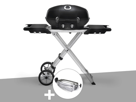 Barbecue à gaz travel q pro 285x + rôtissoire