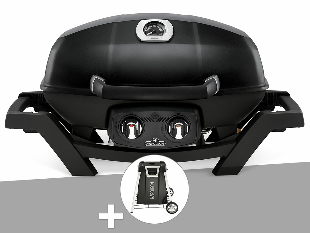 Barbecue à gaz travel q pro 285 + chariot pliant