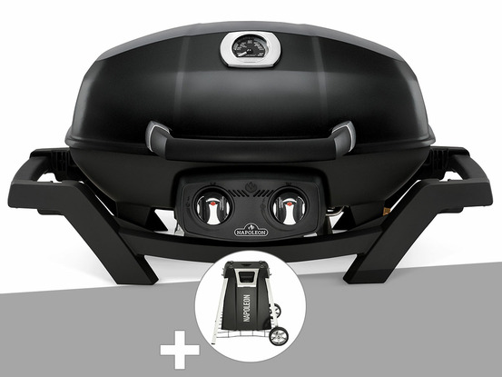Barbecue à gaz travel q pro 285 + chariot pliant