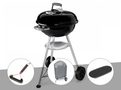 Barbecue  compact kettle 47 cm + brosse + housse + plancha