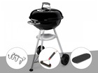 Barbecue  compact kettle 47 cm + support accessoires + brosse + plancha