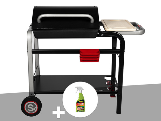 Barbecue à charbon vulcano 2600 + dégraissant barbecues