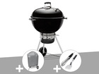 Barbecue  master-touch gbs 57 cm noir + housse + kit ustensiles